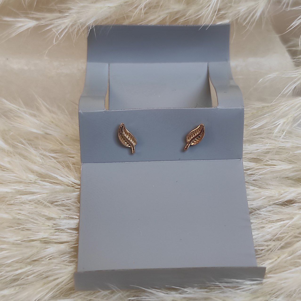 گل گوش برگ نقره عیار 925 (آبکاری طلا)